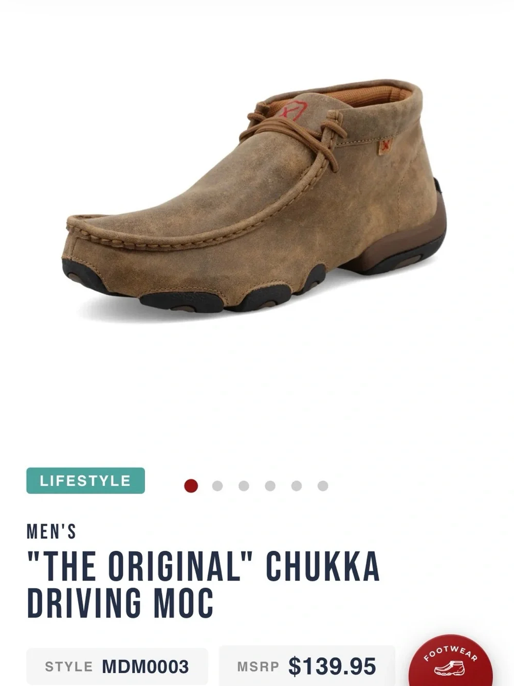 Twisted X Men’s Brown Casual Driving Moc Shoes
